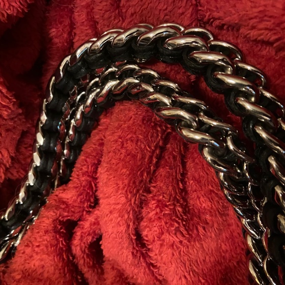 Large Prada sparkly leather shoulder hobo bag - Picture 7 of 16